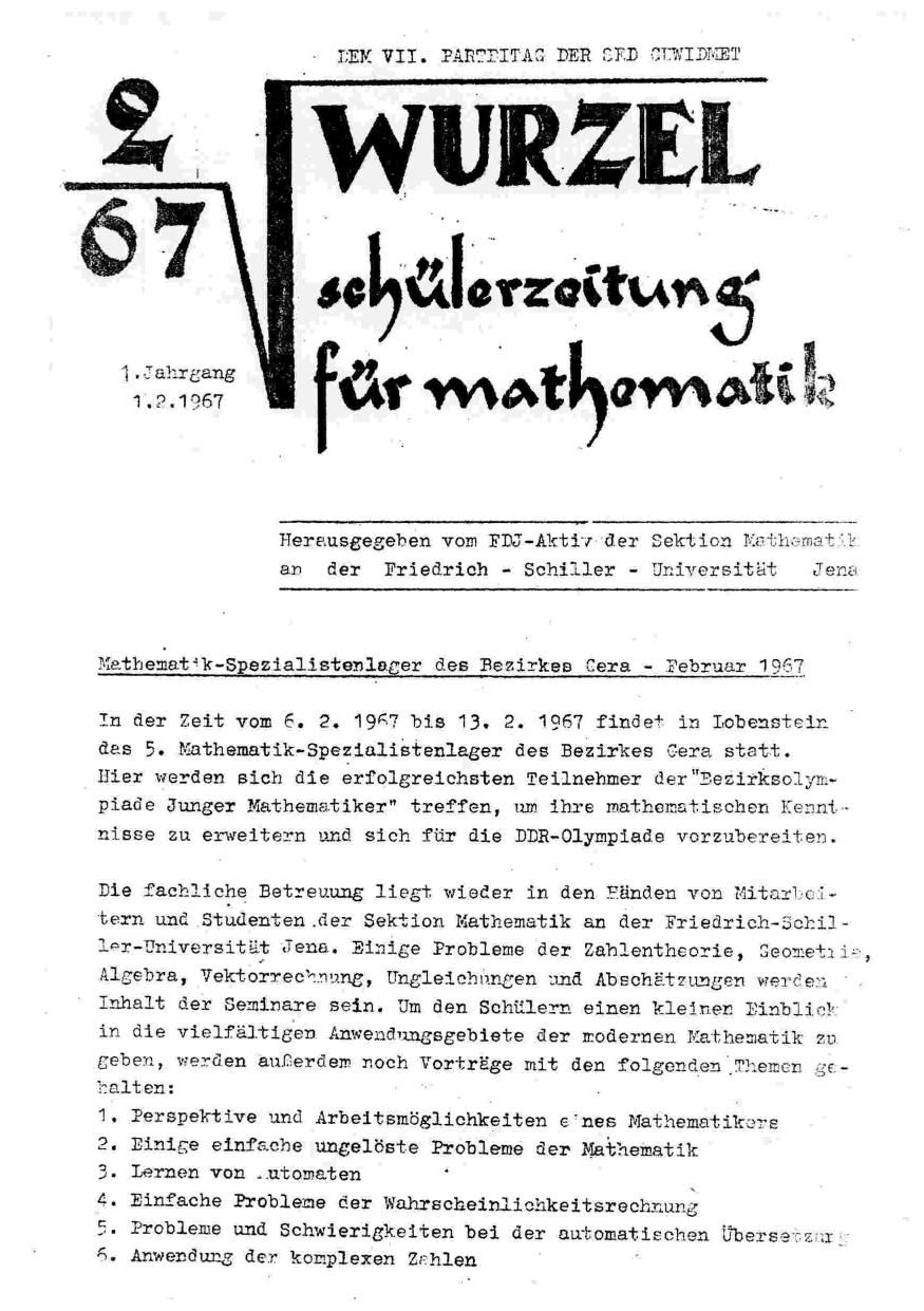Die Wurzel Februar 1967