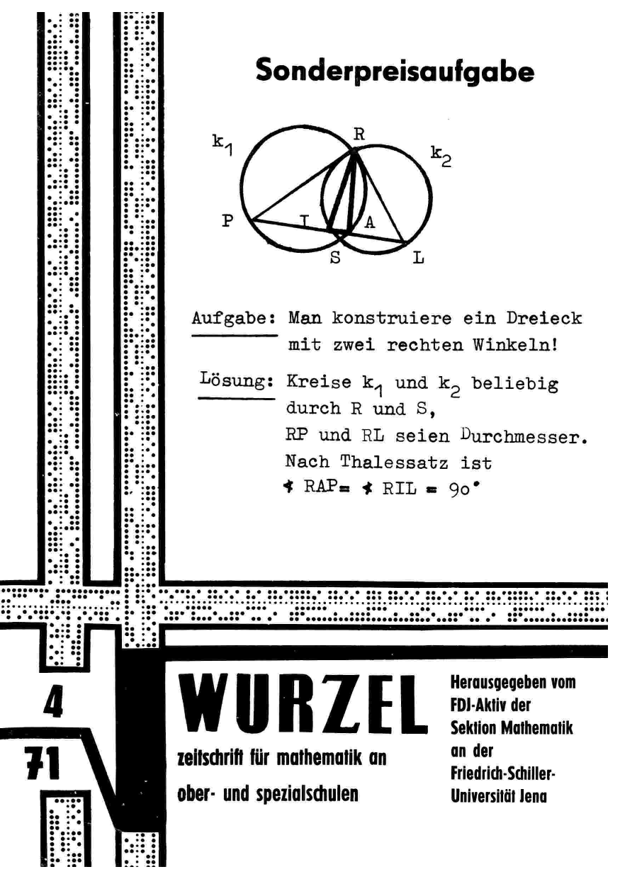 Die Wurzel April 1971