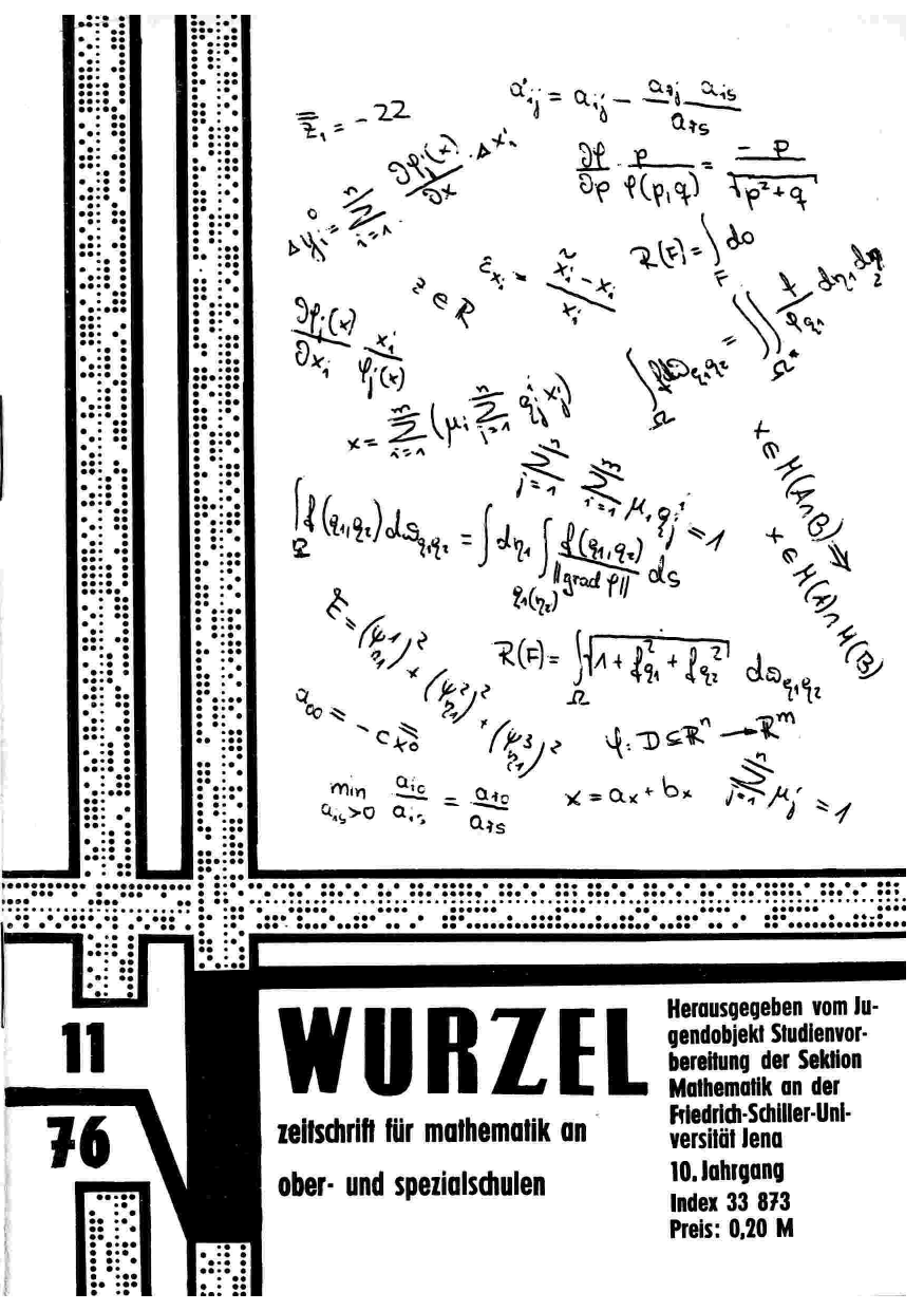 Die Wurzel November 1976