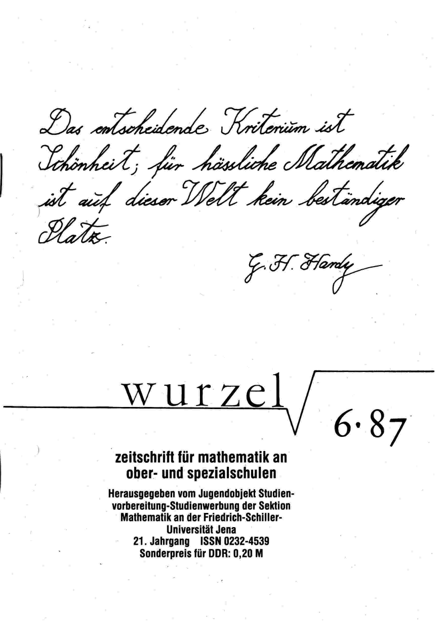 Die Wurzel Juni 1987