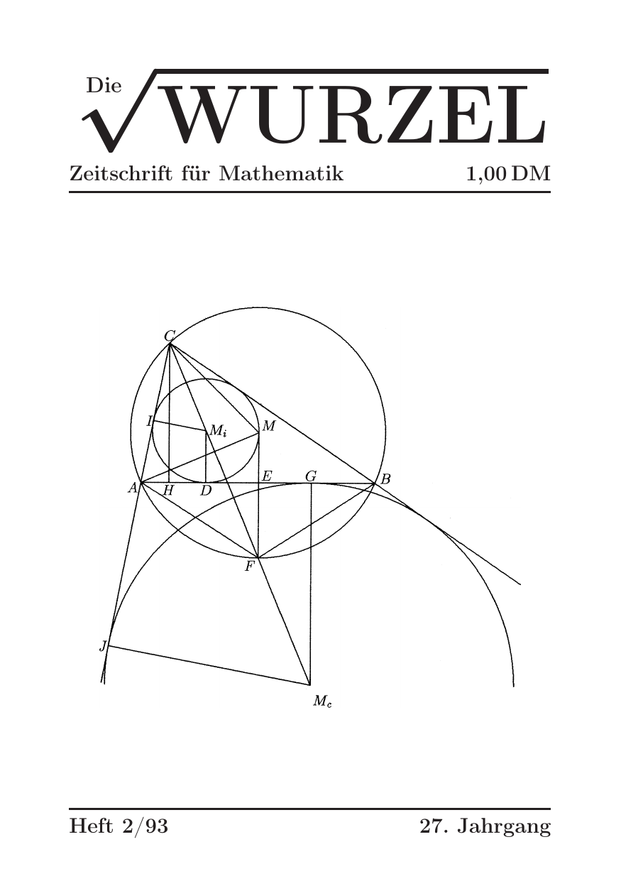 Die Wurzel Februar 1993