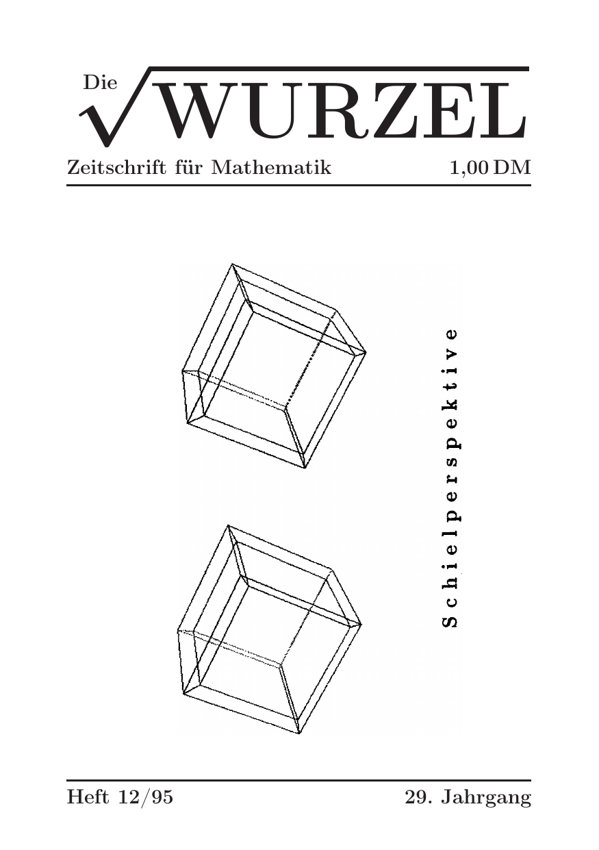 Die Wurzel Dezember 1995