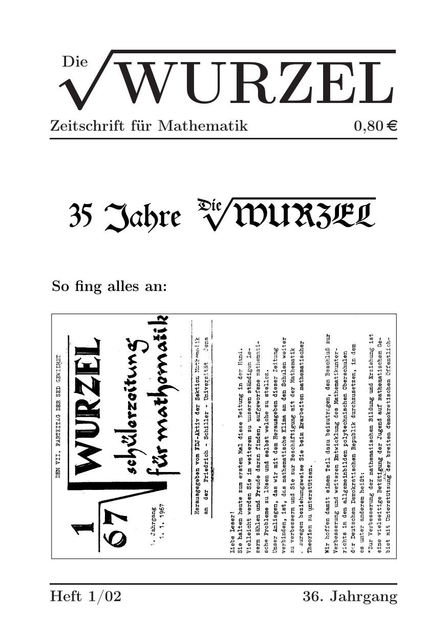 Die Wurzel Januar 2002