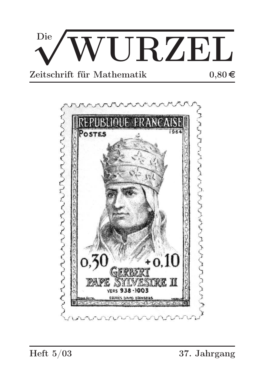 Die Wurzel Mai 2003